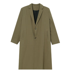 Retro Solid Trench Coat