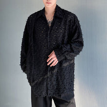 Load image into Gallery viewer, Furry Fringe Irregular Jacquard Shirt
