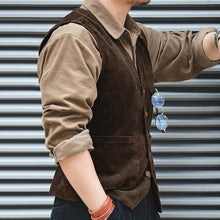 Load image into Gallery viewer, Vintage Autumn Corduroy Vest

