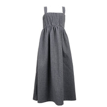 Load image into Gallery viewer, Woolen Pleated Strappy Dress
