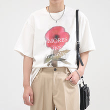 Load image into Gallery viewer, Floral Letter Print Loose T-Shirt
