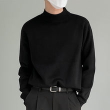 Load image into Gallery viewer, Solid Color Half Turtleneck Sweater
