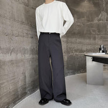 Load image into Gallery viewer, Simple Straight Leg Solid Color Wide Leg Trousers
