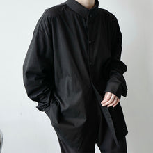 Load image into Gallery viewer, Retro Stand Collar Literary Long Sleeve Shirt
