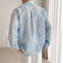 Load image into Gallery viewer, Feather Tassel Sheer Long Sleeve Shirt
