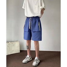 Load image into Gallery viewer, Drawstring Straight Large Pocket Cargo Cropped Shorts
