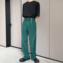 Load image into Gallery viewer, Loose Straight-fit Zip-detail Trousers
