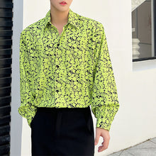 Load image into Gallery viewer, Floral Point Collar Loose Long Sleeve Shirt
