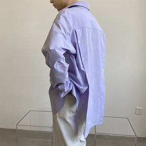 Purple Back Slit Thin Shirt