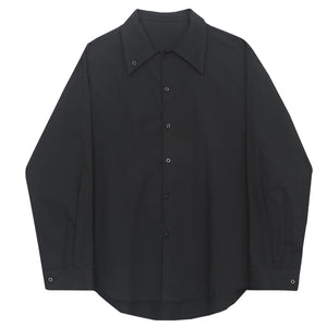 Retro Stand Collar Literary Long Sleeve Shirt