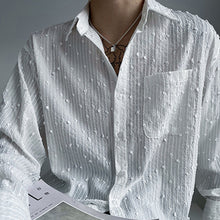 Load image into Gallery viewer, Sequined Long Sleeve Loose Shirt
