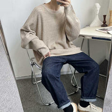 Load image into Gallery viewer, Vintage Crew Neck Long Sleeve Pullover Sweater
