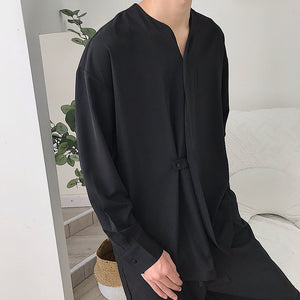 Lazy Drape Solid Shirt