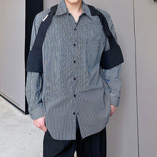 Load image into Gallery viewer, Patchwork Striped Shirt
