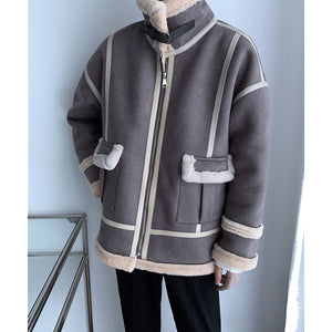 Winter Stitching Thickened Loose Coat