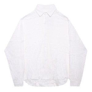 Retro Crinkled Dolman Sleeve Shirt