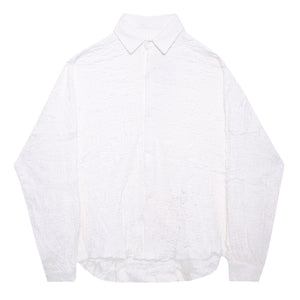 Retro Crinkled Dolman Sleeve Shirt
