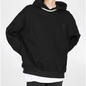 Bead Necklace Hooded Sweatshirt