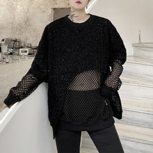 Load image into Gallery viewer, Mesh Stitching Fake Two Piece Pullover Top
