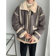 Load image into Gallery viewer, Winter Stitching Thickened Loose Coat
