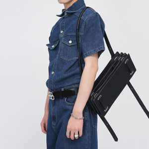 Summer Short Sleeve Denim Jumpsuit