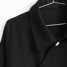 Load image into Gallery viewer, Slanted Placket Design Lapel Long-sleeved Shirt

