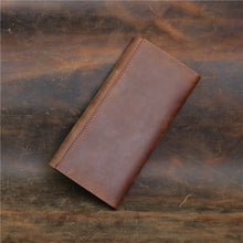 Load image into Gallery viewer, Retro Bifold Minimalist Leather Wallet
