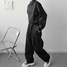 Load image into Gallery viewer, Japanese Retro Big Pocket Jumpsuit
