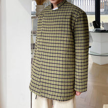 Load image into Gallery viewer, Woven Slanted Collar Stand-collar Blazer
