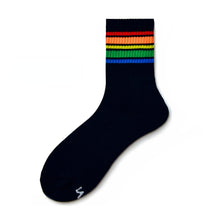 Load image into Gallery viewer, Rainbow Stripe Sports Socks
