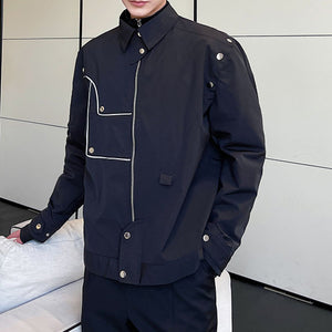 Thin Reflective Strips Decorative Edges Jacket