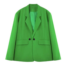 Load image into Gallery viewer, Fluorescent Green Suit Jacket
