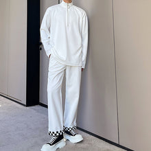 Load image into Gallery viewer, Half-zip Stand-up Collar Shirt
