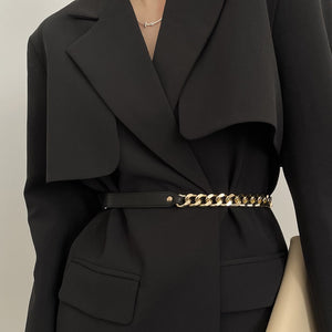 Paneled Thin Belt