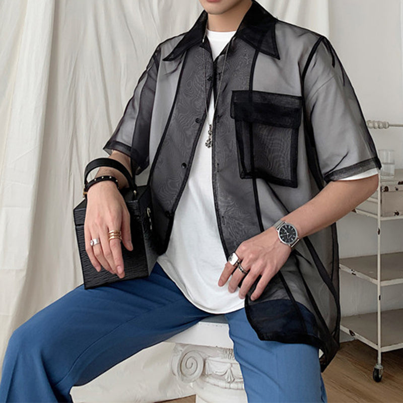 Translucent Loose Gauze Shirt