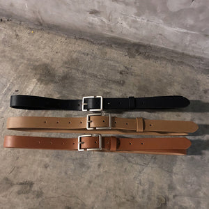 PU Leather Pin Buckle Thin Belt