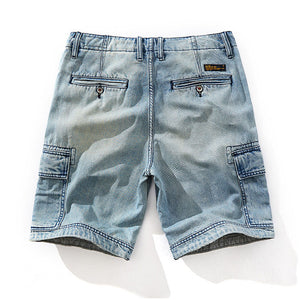 Summer Blue Vintage Denim Shorts