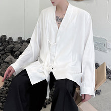 Load image into Gallery viewer, Retro Tang Suit Cord Button Long Sleeve Shirt
