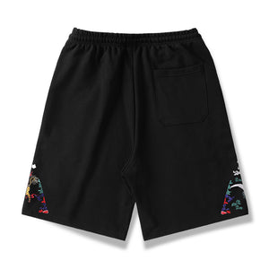 Kirin Embroidered Five Points Casual Shorts