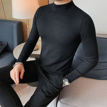 Load image into Gallery viewer, British Half Turtleneck Long Sleeve Sweater
