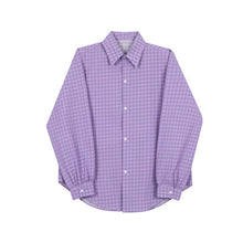 Load image into Gallery viewer, Houndstooth Embossed Long Sleeve Shirt
