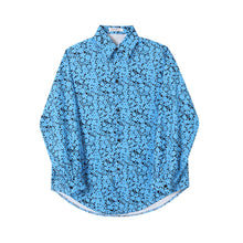 Load image into Gallery viewer, Floral Point Collar Loose Long Sleeve Shirt
