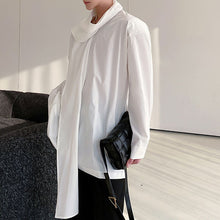 Load image into Gallery viewer, Ribbon Scarf V-Neck Pullover Shirt

