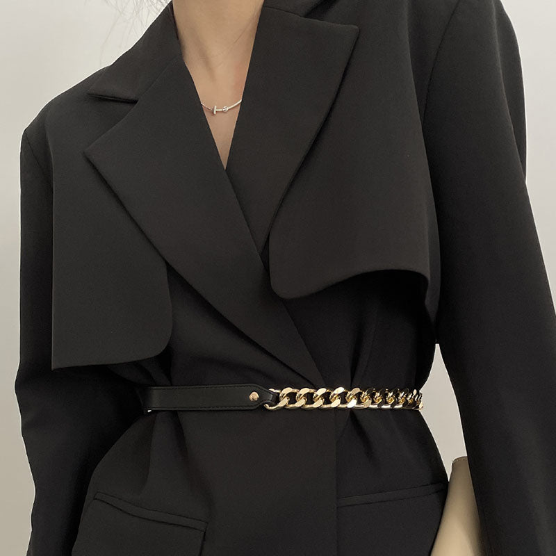 Paneled Thin Belt