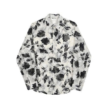 Load image into Gallery viewer, Floral Print Tulle Sheer Long Sleeve Shirt
