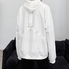 Load image into Gallery viewer, Webbing Lace-Up Hooded Sweatshirt
