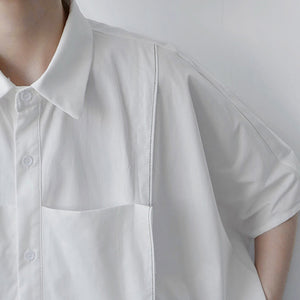 Irregular Loose Short Sleeve Shirt
