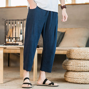 Men's Summer Linen Loose Casual Pants
