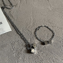 Load image into Gallery viewer, Titanium Steel Letter Dice Bracelet
