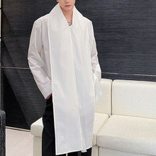 Load image into Gallery viewer, Ribbon Scarf V-Neck Pullover Shirt
